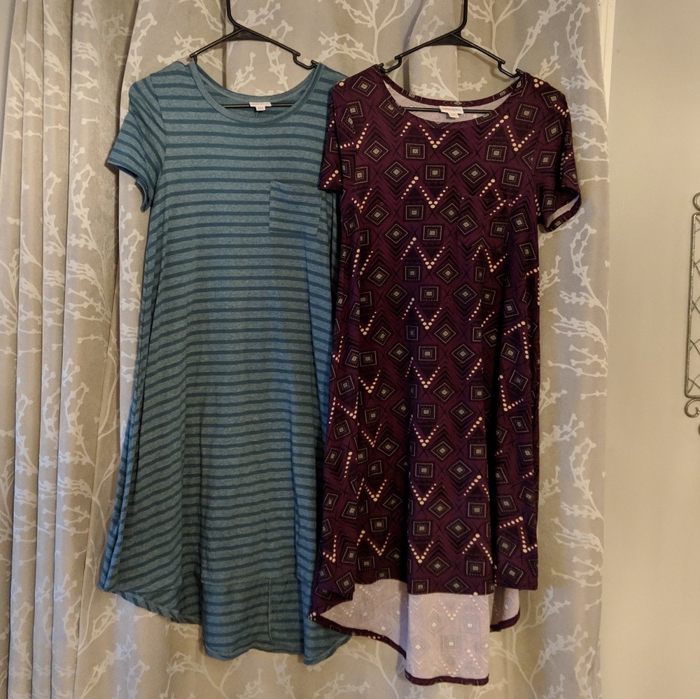 Lot of 2 Lularoe Carly dresses